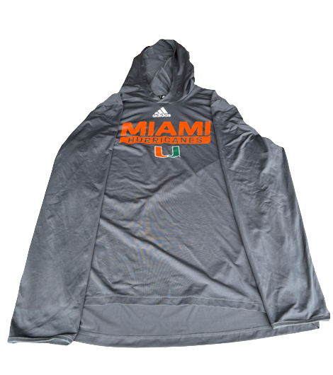 Sam Waardenburg Miami Basketball Team Issued Performance Hoodie (Size XL)