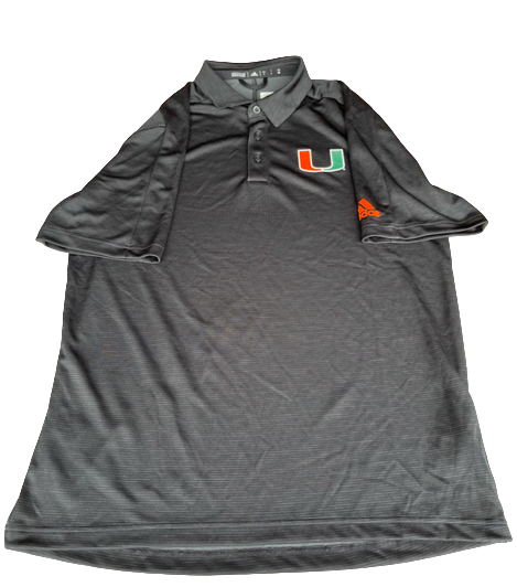Sam Waardenburg Miami Basketball Team Issued Polo Shirt (Size L)