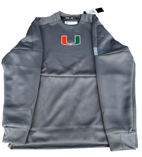 Sam Waardenburg Miami Basketball Team Issued Crewneck Sweatshirt (Size L) - New with Tags