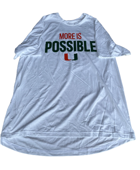 Sam Waardenburg Miami Basketball Team Exclusive "Title IX" Warm-Up Shirt (Size L)