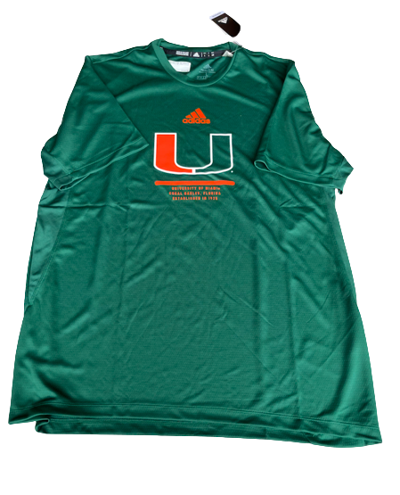 Sam Waardenburg Miami Basketball Team Issued Workout Shirt (Size L) - New with Tags