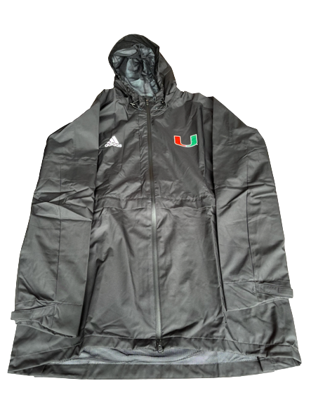 Sam Waardenburg Miami Basketball Team Issued Rain Jacket (Size L)