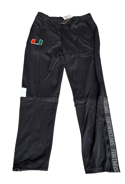 Sam Waardenburg Miami Basketball Team Issued Game Day Sweatpants (Size L) - New with Tags