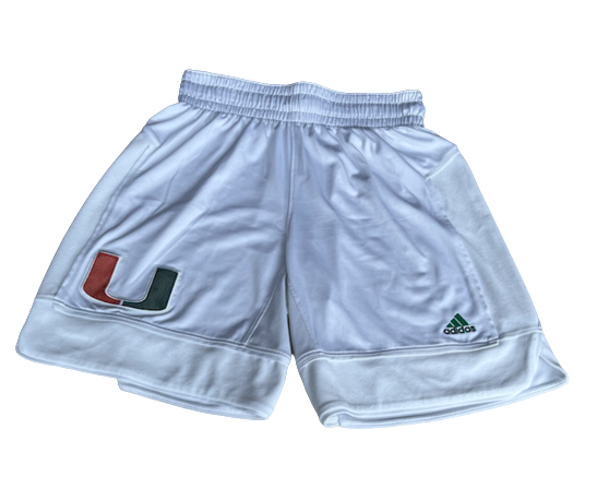 Sam Waardenburg Miami Basketball Team Issued GAME Shorts (Size L)