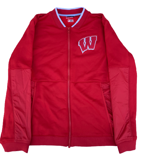 Scott Nelson Wisconsin Football Team Issued Travel Jacket (Size L)