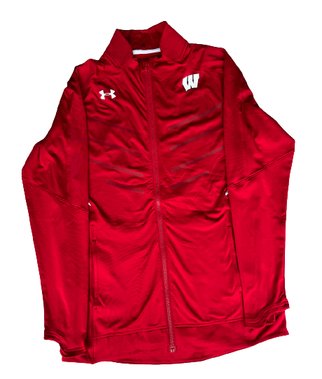 Carter Higginbottom Wisconsin Basketball Team Issued Jacket (Size M)