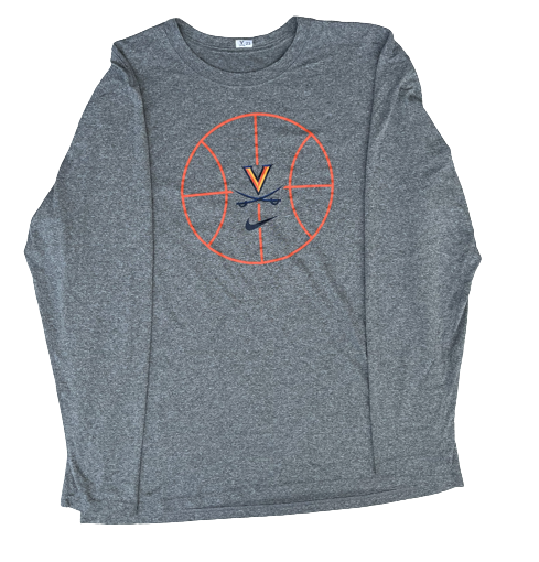 Kody Stattmann Virginia Basketball Team Issued Long Sleeve Shirt (Size XL)