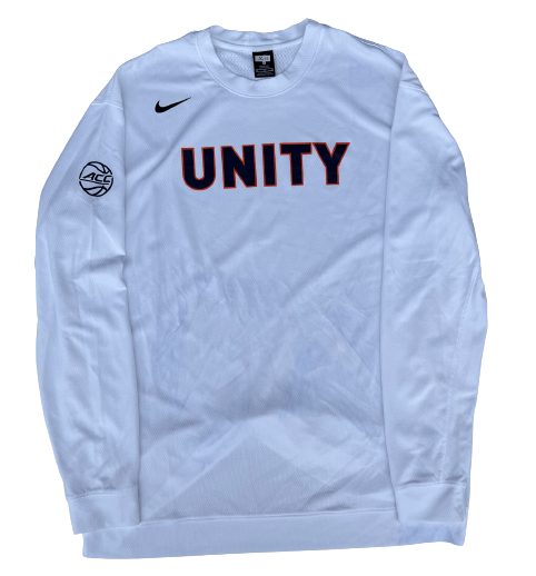Kody Stattmann Virginia Basketball Team Exclusive "UNITY" Long Sleeve Warm-Up / Bench Shirt (Size XL)