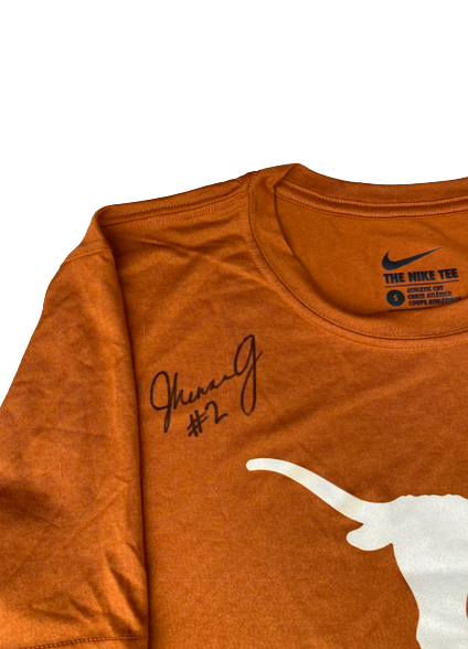 Jhenna Gabriel Texas Volleyball SIGNED Team Exclusive Practice Shirt (Size S)