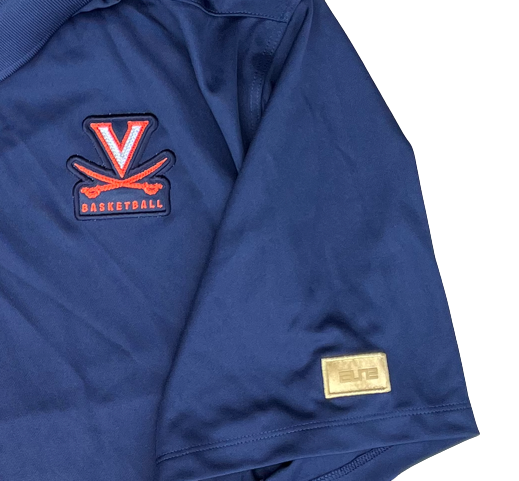 Kody Stattmann Virginia Basketball Team Issued Travel Polo Shirt with Gold Elite Tag (Size XL)