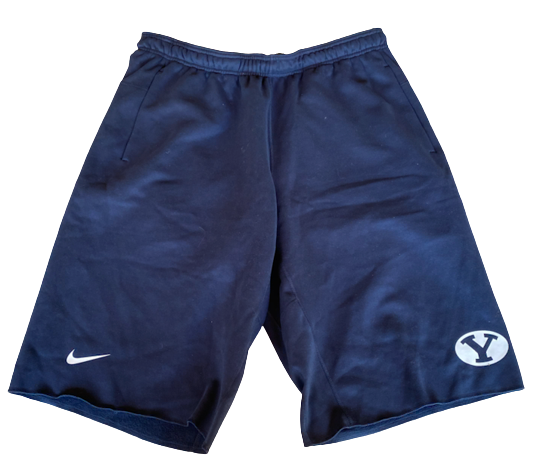 Yoeli Childs BYU Basketball Team Issued Sweatshorts (Size XL)