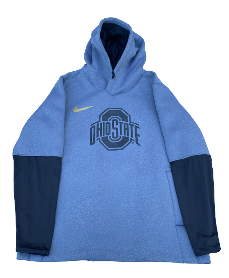 Cade Kacherski Ohio State Football Team Issued Premium Travel Hoodie (Size XL)