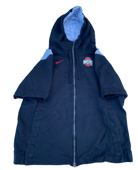 Cade Kacherski Ohio State Football Team Exclusive Short Sleeve Travel Jacket (Size XL)