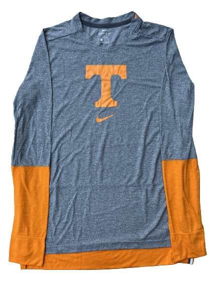 Brock Jancek Tennessee Basketball Team Issued Long Sleeve Shirt (Size XLT)