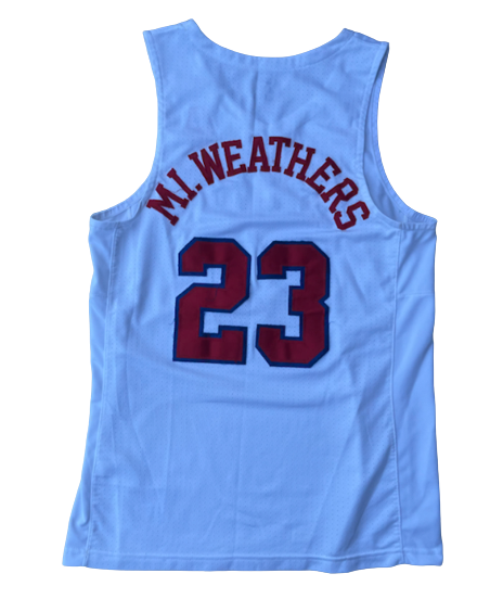 Michael Weathers SMU Basketball GAME WORN Jersey (Size M)
