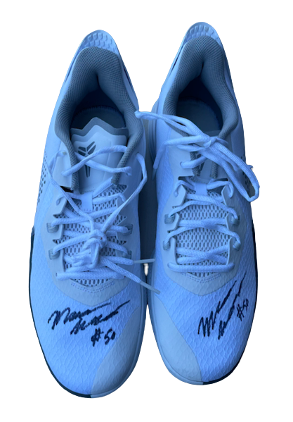 Marcus Weathers SMU Basketball SIGNED Shoes (Size 12)