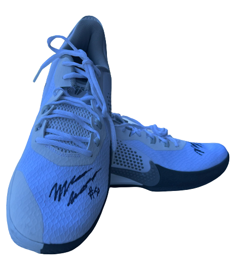 Marcus Weathers SMU Basketball SIGNED Shoes (Size 12)
