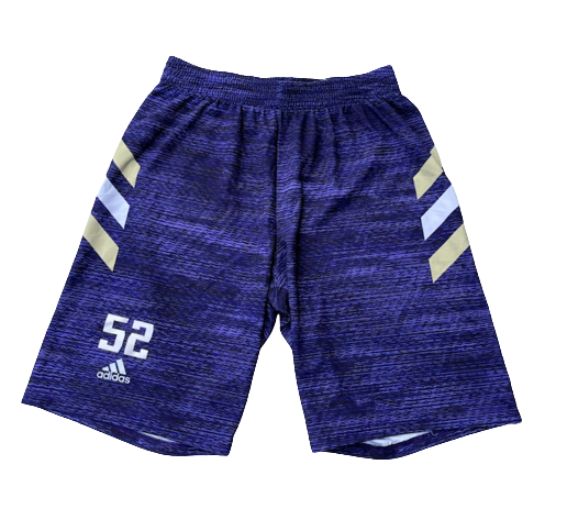 Riley Sorn Washington Basketball Team Exclusive Practice Shorts with Number (Size XL)