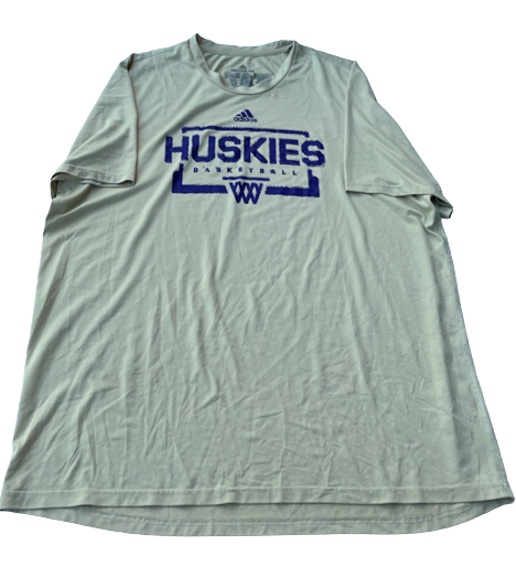 Riley Sorn Washington Basketball Team Issued Workout Shirt (Size 2XLT)