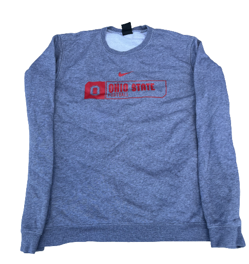 Isaiah Pryor Ohio State Football Team Issued Crewneck Sweatshirt (Size L)