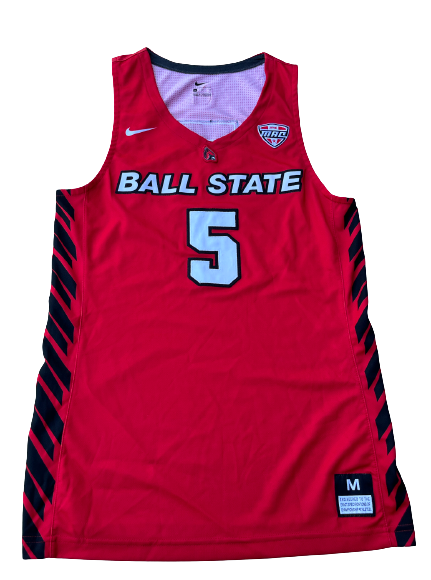 Ishmael El-Amin Ball State Basketball GAME WORN Jersey (Size M)