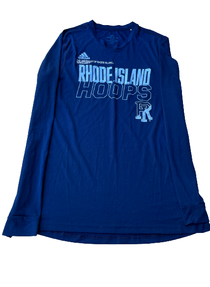 Ishmael El-Amin Rhode Island Basketball Team Issued Long Sleeve Shirt (Size L)