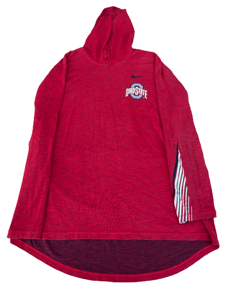 Isaiah Pryor Ohio State Football Team Issued Performance Hoodie (Size XL)