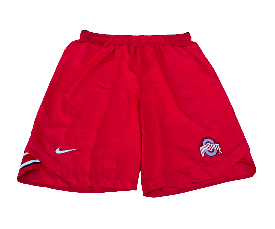 Isaiah Pryor Ohio State Football Team Issued Workout Shorts (Size L)