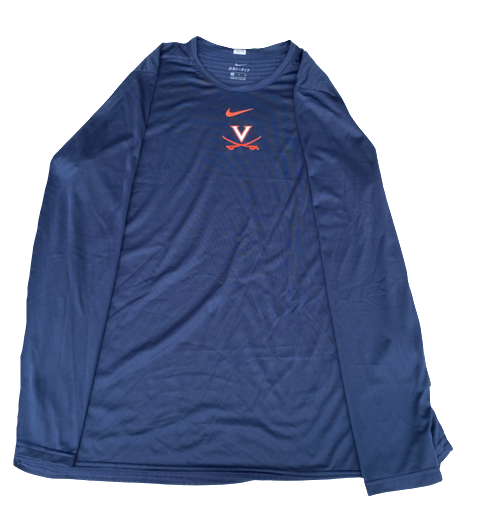 Kody Stattmann Virginia Basketball Team Issued Long Sleeve Workout Shirt (Size XL)