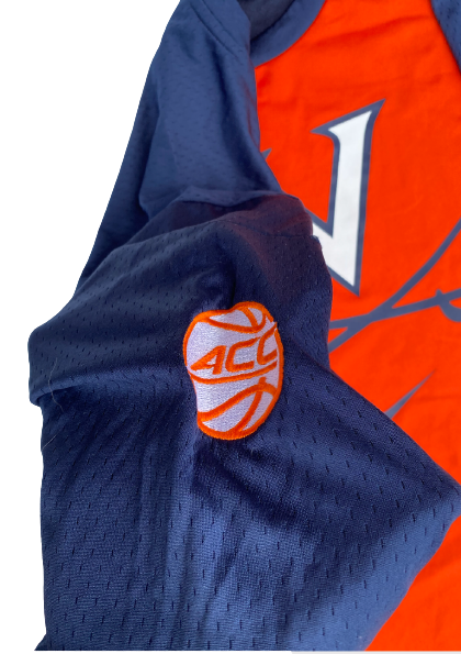 Kody Stattmann Virginia Basketball Team Exclusive Long Sleeve Warm-Up / Bench Shirt with "ACC" Patch (Size XL)