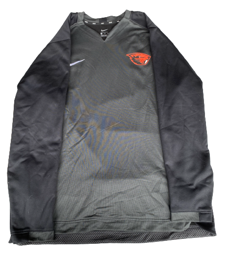 Kevin Abel Oregon State Baseball Team Issued Batting Practice Pullover (Size XL)