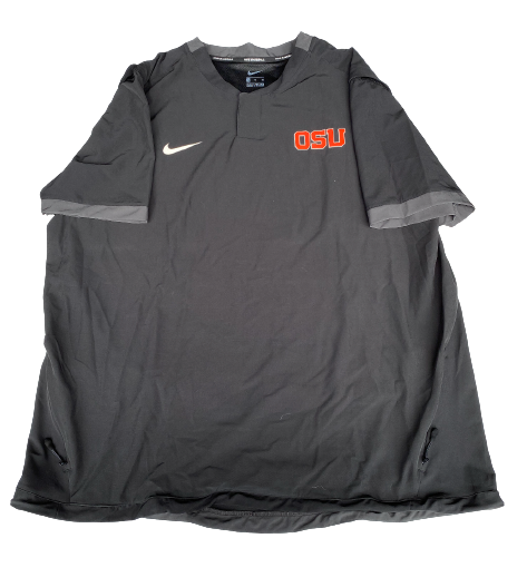 Kevin Abel Oregon State Baseball Team Issued Batting Practice Pullover (Size XL)