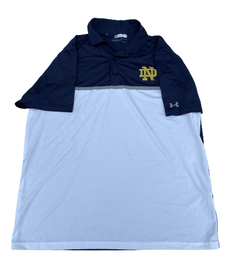 Isaiah Pryor Notre Dame Football Team Issued Polo Shirt (Size XL)