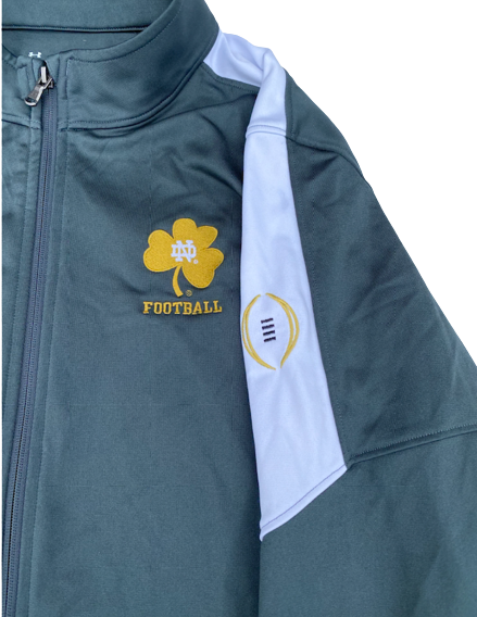 Isaiah Pryor Notre Dame Football Player Exclusive College Football Playoff Jacket (Size XL)