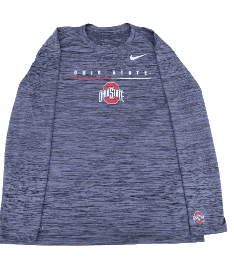 Isaiah Pryor Ohio State Football Team Issued Long Sleeve Shirt (Size XL)