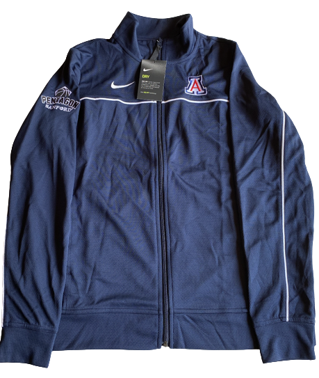 Sam Thomas Arizona Basketball Team Exclusive "Sanford Pentagon" Game Travel Jacket (Size Women&