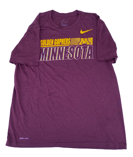 Payton Willis Minnesota Basketball Team Issued Workout Shirt (Size L)
