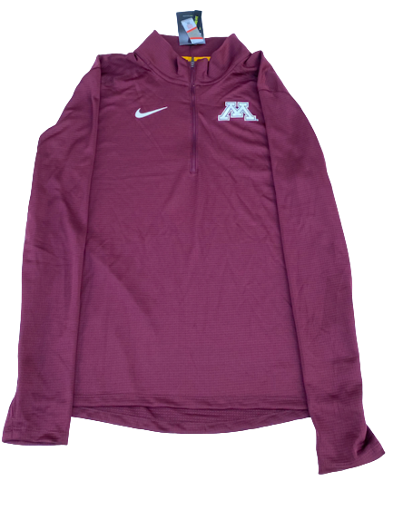 Payton Willis Minnesota Basketball Team Issued Quarter-Zip Pullover (Size L) - New with Tags