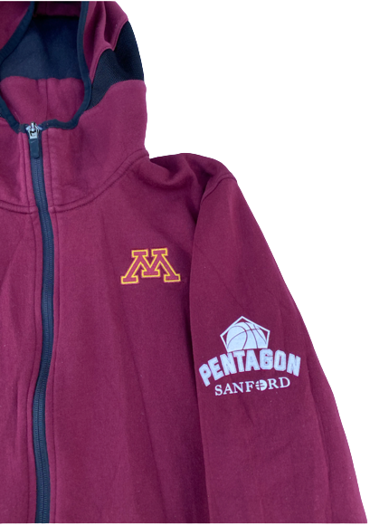 Payton Willis Minnesota Basketball Team Exclusive Sanford Pentagon Game Jacket (Size L)