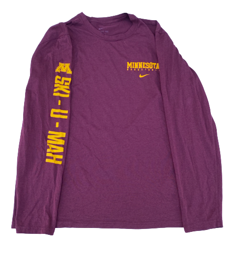 Payton Willis Minnesota Basketball Team Issued Long Sleeve Shirt (Size L)