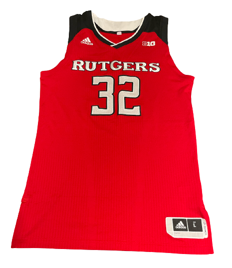 Peter Kiss Rutgers Basketball Freshman Year GAME WORN Jersey (Size L)