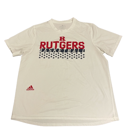 Peter Kiss Rutgers Basketball Team Issued Workout Shirt (Size L)