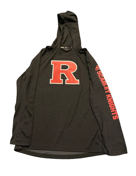 Peter Kiss Rutgers Basketball Team Issued Performance Hoodie (Size L)