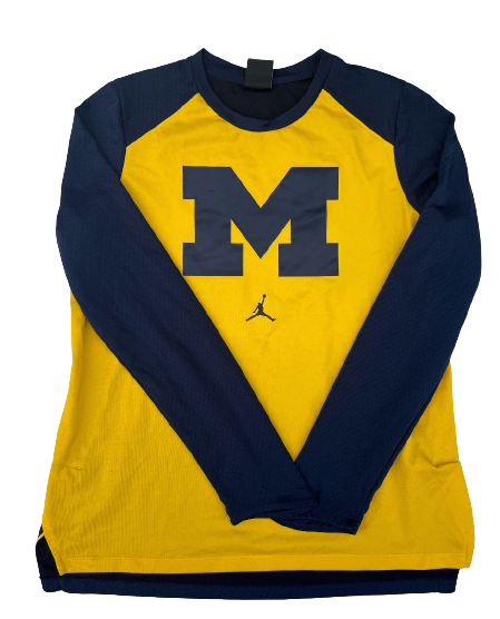 Deja Church Michigan Basketball Team Issued Shooting Shirt (Size Women&