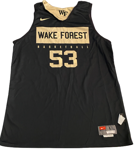 Miles Lester Wake Forest Basketball Team Exclusive Reversible Practice Jersey (Size L)