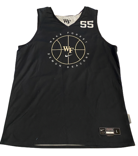 Miles Lester Wake Forest Basketball Team Exclusive Reversible Practice Jersey (Size L)