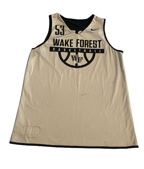 Miles Lester Wake Forest Basketball Team Exclusive Reversible Practice Jersey (Size L)