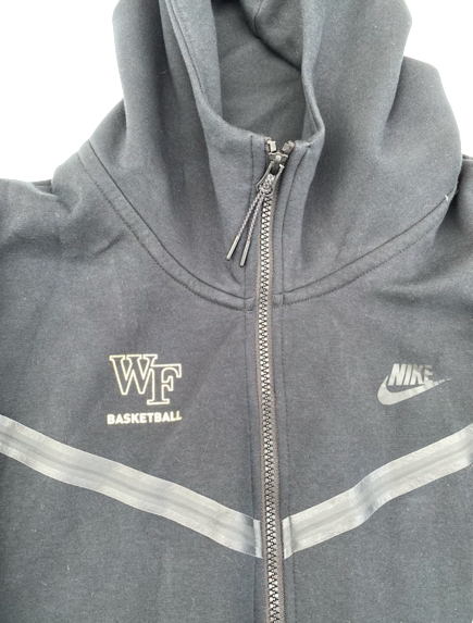 Miles Lester Wake Forest Basketball Player Exclusive NIKE Tech Fleece Jacket (Size L)