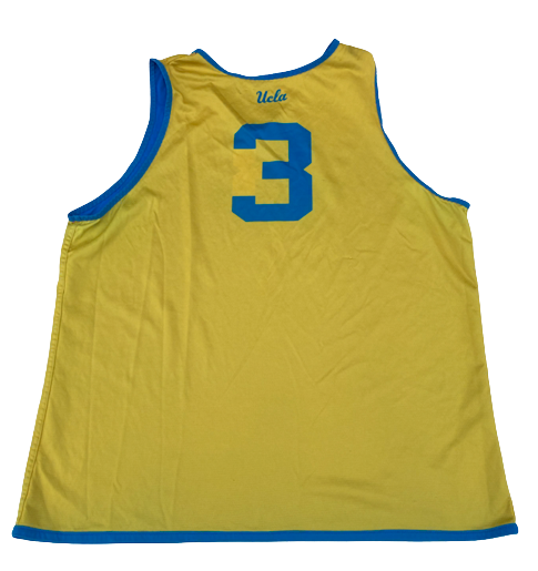 Johnny Juzang UCLA Basketball Exclusive 2021 Practice Worn Reversible Jordan Practice Jersey (Size XL)