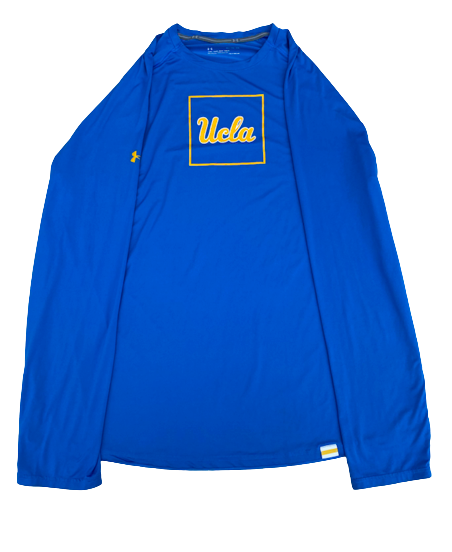 Johnny Juzang UCLA Basketball Team Issued Long Sleeve Workout Shirt (Size XL)